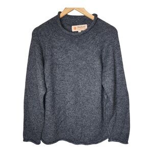 Mollusk California Roll Neck Fisherman Sweater Merino Wool Alpaca Men's Large